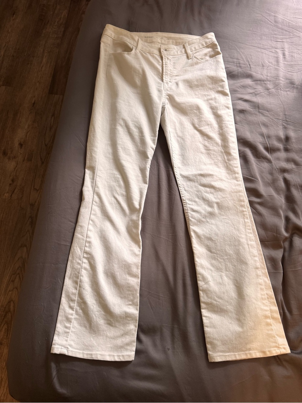 Old Navy White Bootcut Jeans